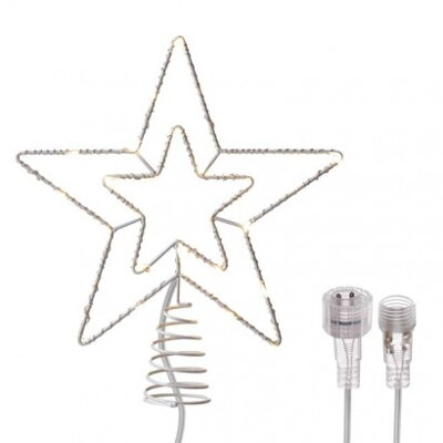 EMOS Spojovacia Standard LED vianočná hviezda, 28cm, teplá biela