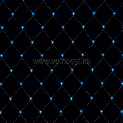 home Svietiaca sieť, 6 x 4 m, modrá farba, vonkajšia, 400 LED