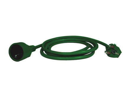 EMOS Predlžovací prívod – spojka, 5m, zelená