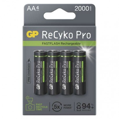 GP Batteries Nabíjacia batéria ReCyko Pro Photo Flash (AA) 4 ks