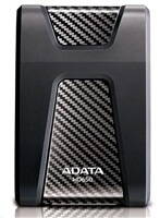 ADATA Externý HDD 2TB 2,5" USB 3.1 DashDrive Durable HD650, čierny (gumový, nárazu odolný)