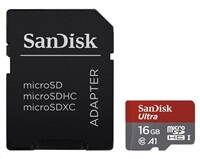Sandisk SanDisk MicroSDHC karta 16GB Ultra (98MB/s, A1 Class10, Android) + adaptér