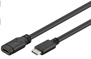 PremiumCord USB- C predlžovací kábel (USB 3.1 generation 1), C/M - C/F, 1m