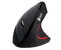 C-TECH C-TECH myš VEM-09, vertikální, bezdrátová, 6 tlačítek, černá, USB nano receiver