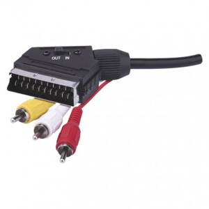 EMOS AV kábel SCART - 3× CINCH 1,5m