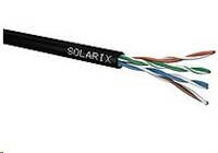 Instalační kabel Solarix venkovní UTP, Cat5E, drát, PE, box SXKD-5E-UTP-PE