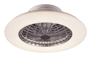 Dalfon stropné svietidlo s ventilátorom, LED 30W, strieborné