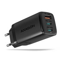 AXAGON AXAGON ACU-DPQ65, GaN nabíjačka do siete 65 W, 3x port (USB-A + dual USB-C), PD3.0/QC4+/PPS/Apple