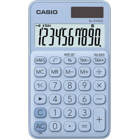 Casio SL 310 UC LB kalkulačka, modrá