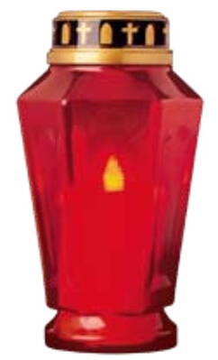 home CDP 18 sviečka v červenom kahanci 